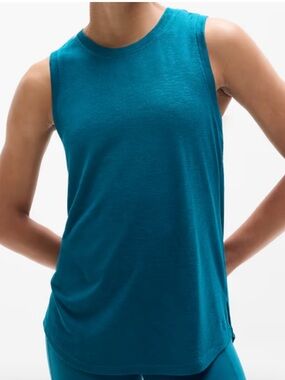 Athleta Teal Blue Relaxed Muscle Tank